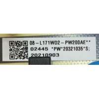 FUENTE PARA TV TCL / NUMERO DE PARTE 08-L171WD2-PW200AE / 40-L171H4-PWC1CG / 3021035 / 20210903 / DISPLAY HV650QUB-F70 / MODELOS 65S446 / 65S423 / 65S425LABA / 65S425LBBA / 65S425TABA / 65S421 / 65S425TBBA / 65S425TMBA